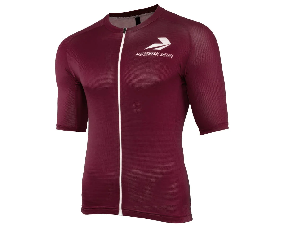 Performance x Voler Velocity Air Short Sleeve Jersey (Maroon) (XL)